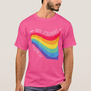 Niet recht en trots op LGBT Pride Rainbow T-shirt