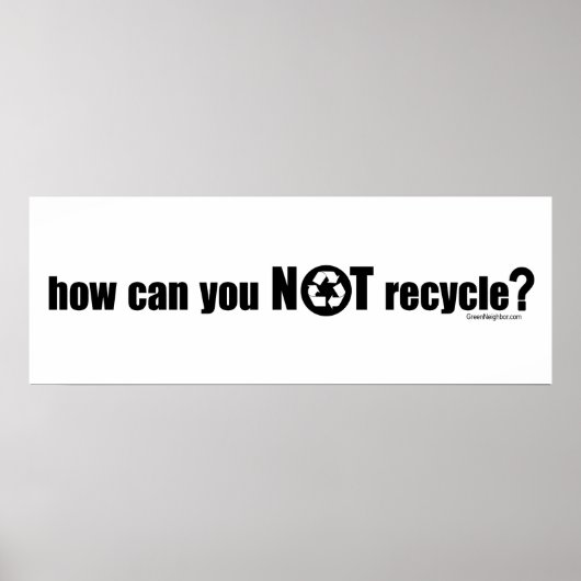 Niet Recyclen? Poster (Voorkant)