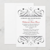 Niet-religieuze Feestdagen Corporate Party Kaart (Voorkant / Achterkant)