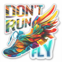 Niet rennen, vliegen | Neon Running custom cut vin