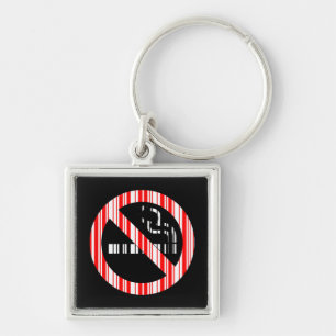 NIET ROKEN BAR CODE Bord Barcode Patroon Ontwerp Sleutelhanger