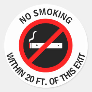 NIET ROKEN BINNEN DE STICKER