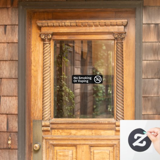 Niet roken Geen Vaping Storefront Decal (Huis Deur)