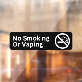 Niet roken Geen Vaping Storefront Decal (Vel 2)