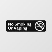 Niet roken Geen Vaping Storefront Decal (Vel)