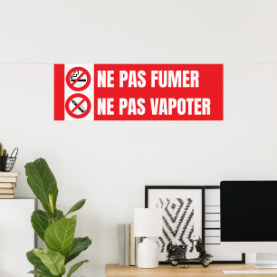 Niet roken, niet vapen poster
