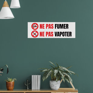 Niet roken, niet vapen poster