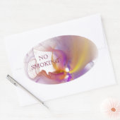 Niet roken ovale sticker (Envelop)