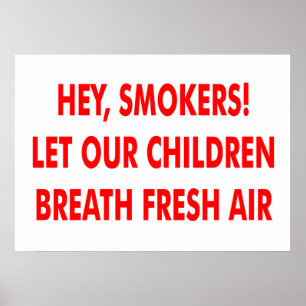 Niet roken poster