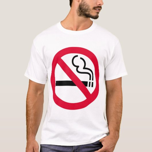 Niet-rokersymbool T-shirt (Voorkant)
