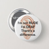 Niet ruw maar dove knop ronde button 5,7 cm (Voorkant /achterkant)