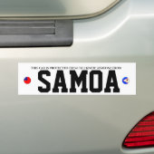 NIET-SAMOAN CAR ALARM BUMPERSTICKER (Op auto)