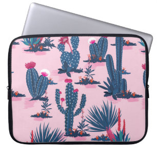 Niet-scherp en driekleurig naadloos patroon  zomer laptop sleeve