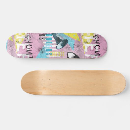Niet schieten, maar schreeuwen skateboard (Horizontaal)