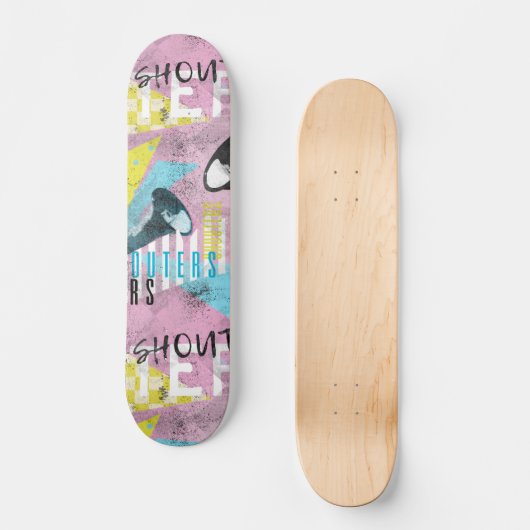 Niet schieten, maar schreeuwen skateboard (Voorkant)