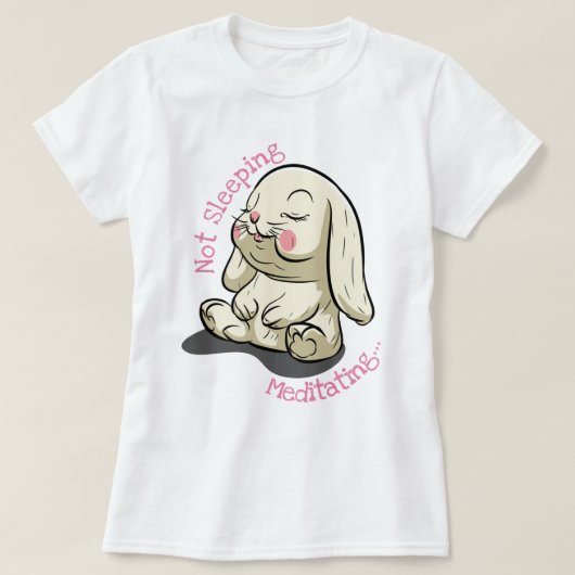 Niet slapende Bunny T-shirt (Design voorkant)