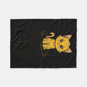 Niet snack op mij Funny Cat 3 Fleece Deken (Voorkant (Horizontaal))