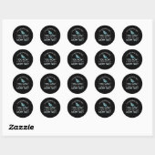 Niet snel je laat zien hoe goed je in staat bent o ronde sticker (Vel)