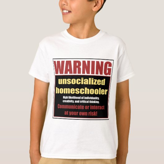 niet-socialistische homeschoolers t-shirt (Voorkant)