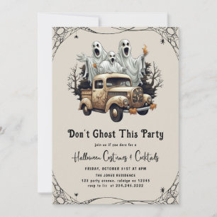 Niet spook dit feest volwassen Halloween Party Kaart