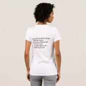 Niet staan t-shirt (Achterkant volledig)