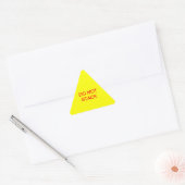 Niet stapelen driehoek sticker (Envelop)