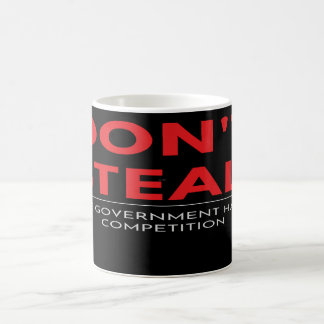 Niet stelen! De overheid haat concurrentie Koffiemok