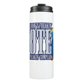 Niet stemmen, niet klagen thermosbeker