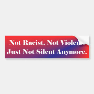 Niet stil bumpersticker