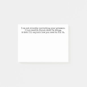 Niet stil corrigeren (nog) post-it® notes