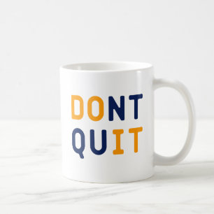 Niet stoppen. koffiemok