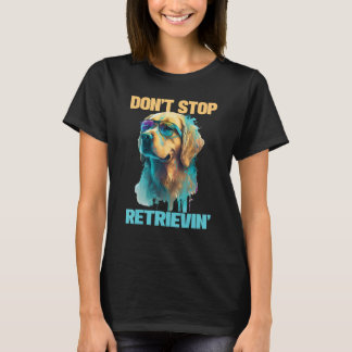 Niet Stoppen met Retrievin - Retro Golden Retrieve T-shirt