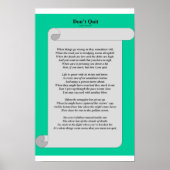 Niet stoppen poster (Voorkant)