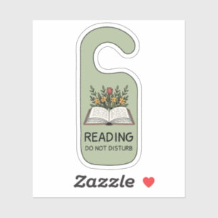 Niet Storen Boekliefhebber Boekachtig Lezen Sticker