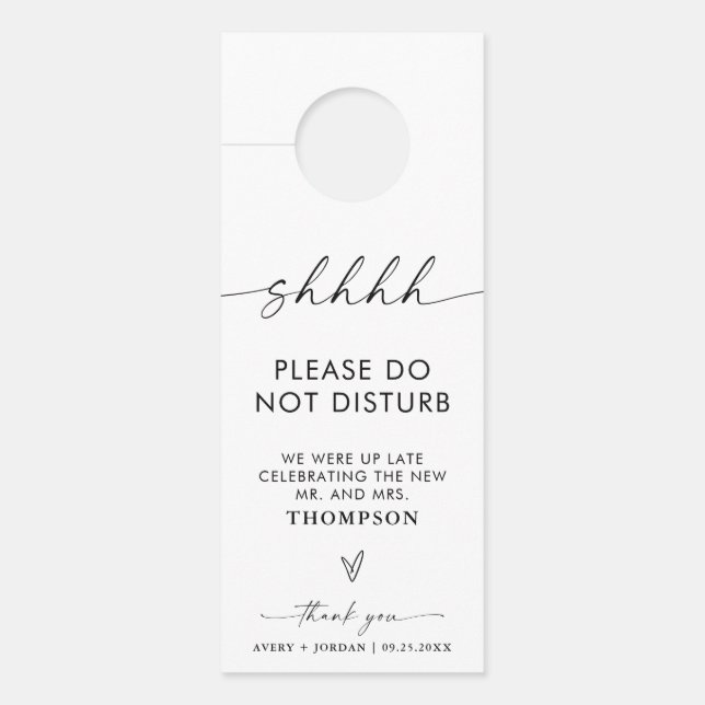 Niet storen bruiloft hotel deur | Boho Modern (Voorkant)