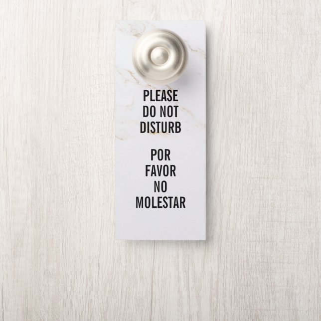 Niet Storen Deur Hanger (Op knop)