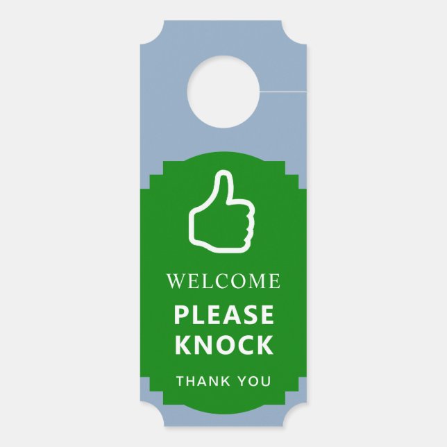 Niet storen en welkom omkeerbaar ticket (Achterkant)