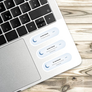 Niet storen - grappige boekenliefhebber set sticker