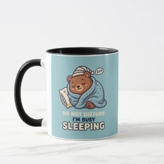 Niet Storen Ik Ben Bezig Met Slapen Schattig Slape Mok