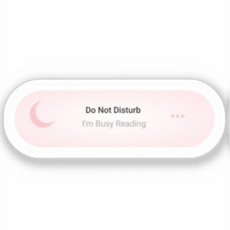 Niet storen Ik ben druk bezig met het lezen van gr Sticker