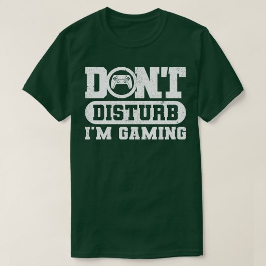 Niet storen in gaming 1 t-shirt (Design voorkant)