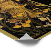 Niet storen Lady Gold Black Spider Web Poster (Hoek)