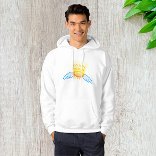 Niet storen Slaapstand Vliegende Halo en Vleugels Hoodie