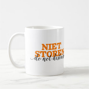 Niet Storen / Verstoren Nederlandse Word Wocabular Koffiemok