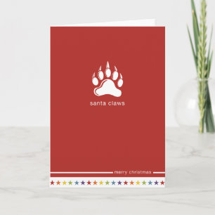 Niet Straight Design 'Santa Claws' Kaart