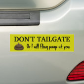 NIET TAILGATE BUMPERSTICKER (Op auto)