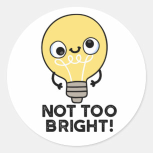 Niet te helder ronde sticker