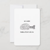 Niet te overdenken, het is oké — platte Kaart (Voorkant)