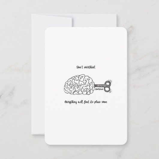 Niet te overdenken, het is oké — platte Kaart (Voorkant)