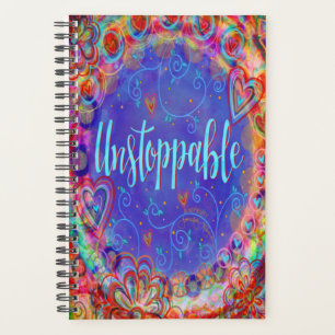 Niet te stoppen Inspirerend grillige plezier Paars Planner